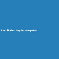 Rustikaler Papier-Computer